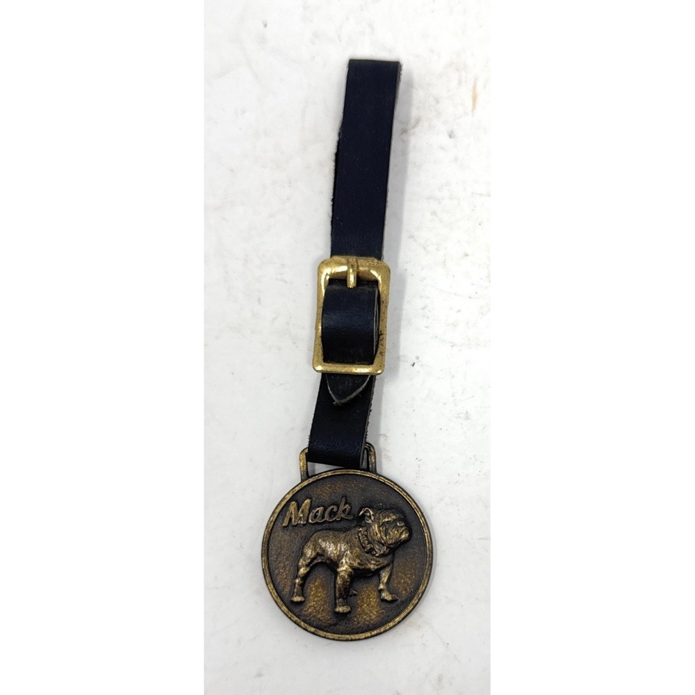 Vintage Mack Trucks "Performance Counts" Bulldog Pocket Watch Fob